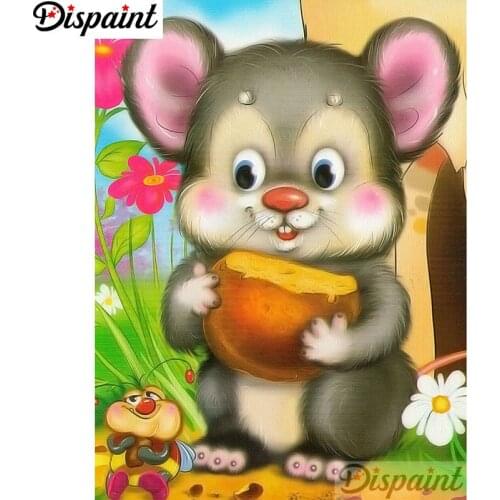 Dispaint Full Square/Round Drill 5D DIY Diamond Painting "Cartoon mouse" 3D Embroidery Cross Stitch Home Decor Gift A12260