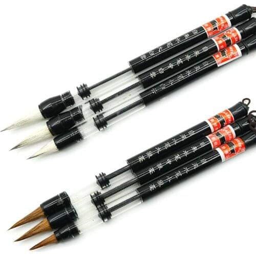 6 Pcs Brush Chinese Brush for Coloring Painting and Practicing Calligraphy