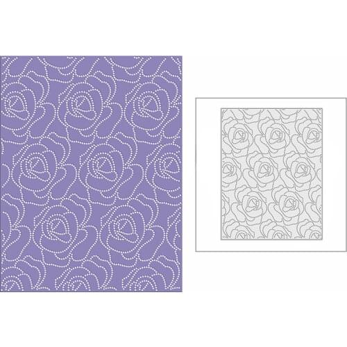 New 2021 Flower Panel Background Metal Cutting Dies for DIY Scrapbooking and Card Making Decorative Embossing Craft No Stamps