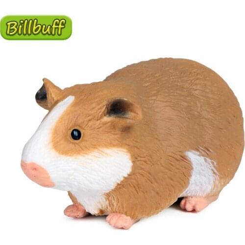 Simulation Wild Animal Plastic Action Model Guinea Pig Figures Collection Doll Educational Toys for children Kids Ornaments Gift
