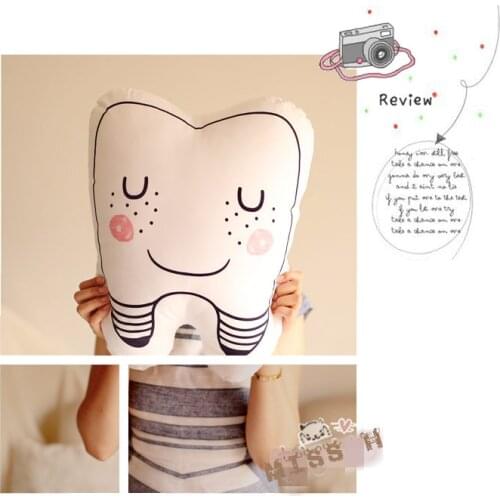 Tooth-shaped pillow cushion washable creative gifts Kid Toy Bedroom Decor Small