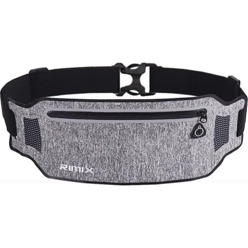 IDOGEAR Running Belts Waist belt Pouch Trail Running bag Fanny Pack waterproof Reflective running belt elastic BG3502 black