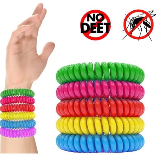 Mosquito Repellent Bracelets Natural Deet Free Waterproof Spiral Wrist Bands