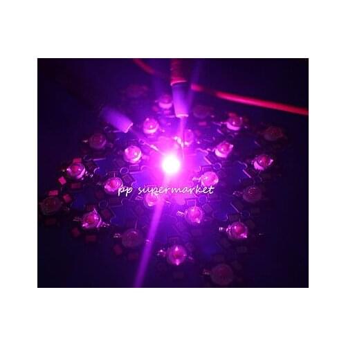 Pink 2000-2200K 3W 700mA Led Chip for Aquarium fish tank with 20mm base