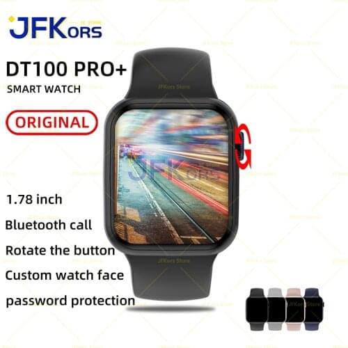 DT100 Smart Watch Men Women Heart Rate Custom Watch face Fitness bracelet For Apple Watch Ios Android PK IWO 13 HW12 HW16 HW22