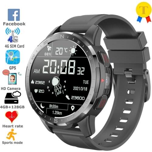 4G Phone Smart Watch 2GB+16GB Smartwatch 800mAh 8MP HD Camera SIM Card GPS Google Facebook Youtube Video Call Sports Tracker