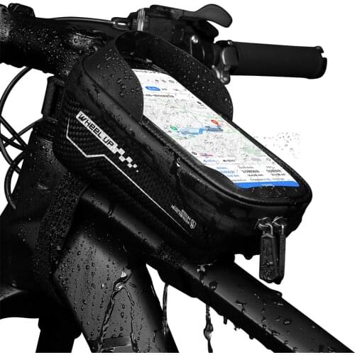 Wheel Up MTB Bike Bag Touchscreen Bicycle Frame Shell Bags Cycling Waterproof Front Top Tube Phone Case Bike Accessories