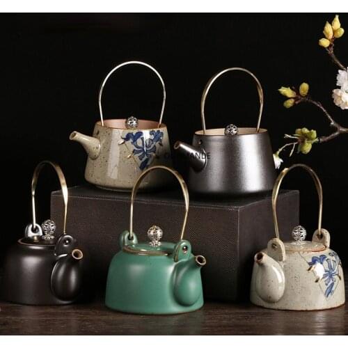 Traditional Chinese Style Personality Ceramic Tea Pot 170-250ml Tea Set China Porcelain Home Decoration Tea