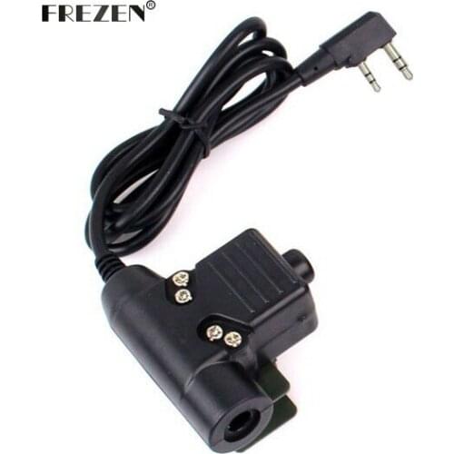 U94 PTT Cable Plug Military Adapter Z113 Standard Version for Walkie Talkie Motorola Kenwood TYT F8 BAOFENG 5R Radio Hunting