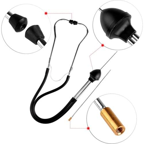 Universal Mechanics Auto Stethoscope Auto Engine Tester Diagnostic Tool Auto Mechanics Engine Cylinder Stethoscope Hearing Tool
