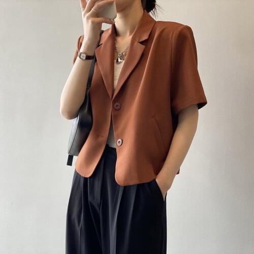 Office Lady Formal Blazer Women Autumn Solid Work Fashion Mujer Chaqueta Korean Summer Elegant Blazer Feminino
