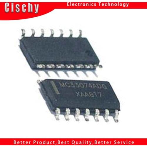 1pcs/lot MC33074ADR2G MC33074AD MC33074ADG MC33074 SOP-14 In Stock