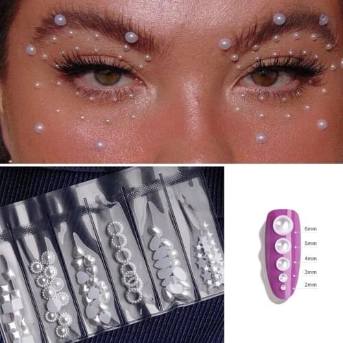 1 Pack Flatback Glass Nails Rhinestones Mixed Size Nail Art Decoration Stones Shiny Gems Manicure Accessories 3D Face Jewelry