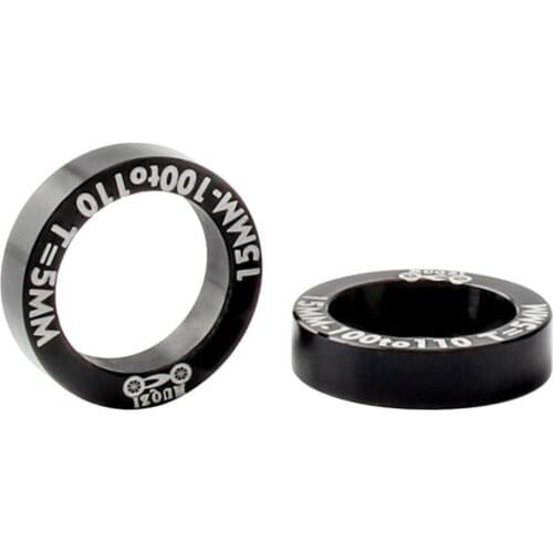 2Pcs Gasket Aluminum alloy Bike Hub Conversion Spacers 18.9*3mm/21*5mm