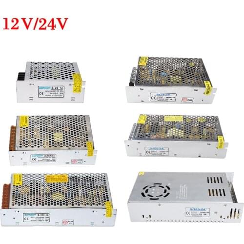 24V Switching Power Supply 12V Power Source Transformer 1A 2A 3A 5A 8A 10A 20A 30A AC 110V 220V to DC 12 V 24 V volt Converter