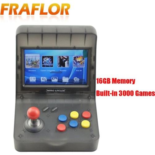 4.3 Inch 64Bit Built-in 3000 Video Games Classical Family Game Console Retro ARCADE Handheld Game Console Rocker Double Handle