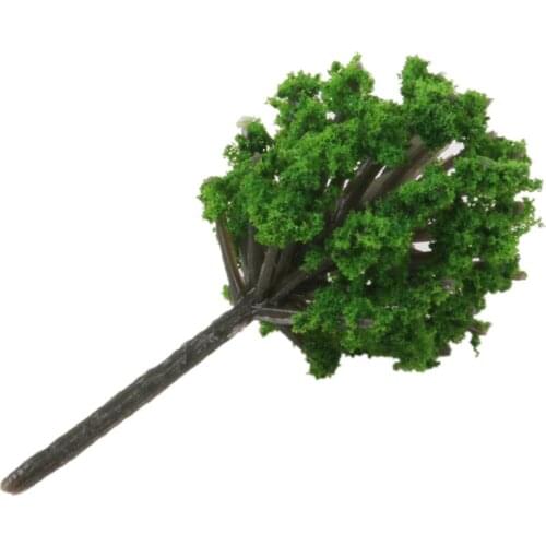50Pcs/Lot 1/300 Scale 4cm Light Green Model Tree Z Scale Train Street Park Greenery Scenery Landscape