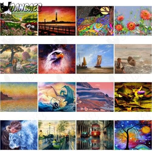 5D Diamond Painting Oil Painting Mythical Animal Landscape Diy Wall Art Sticker Diamond Cross Stitch Mosaic Room Decoration Gift
