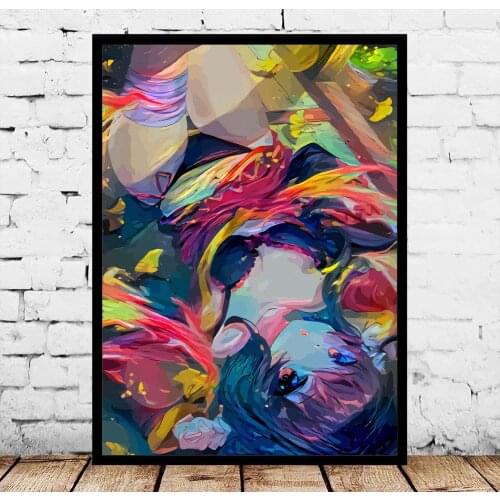 Albedo and Ains Alphonse Alters Alucard Annie Leonhart Wizard Megumin Archer Inferno Arturia Asuka Japan Anime Posters No Frame