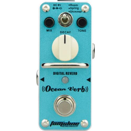 AROMA Tomsline AOV-3 Ocean Verb Digital Reverb Electric Guitar Effect Pedal Mini Single Effect with True Bypass Guitar Parts