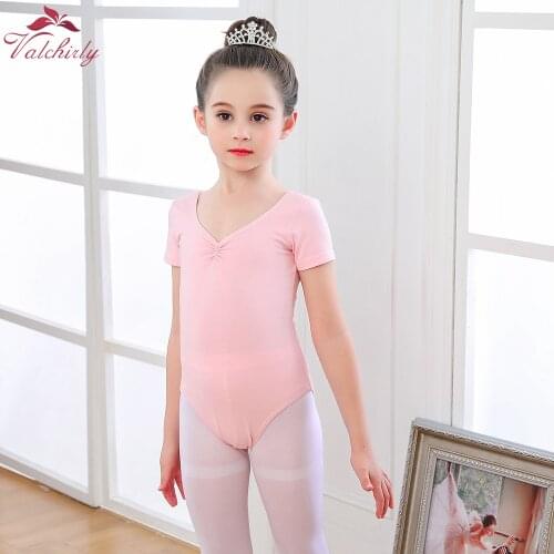 Girls Team Basic Dance Leotard Toddler Spandex Gymnastics Dance Wear Kids Ballet Clothing Female Cotton Bodysuit Dancing Costume