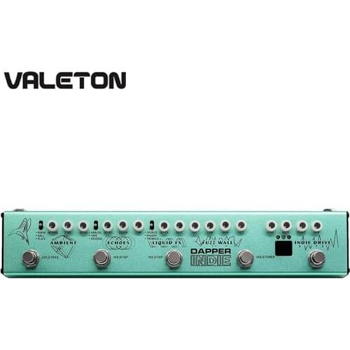 Valeton Electric Guitar Multi Effects Pedal Dapper Indie of Distortion Reverb Delay Chorus Fuzz And Phaser Tremolo for Indie