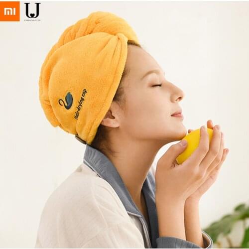 Xiaomi JORDAN&JUDY dry Hair cap headband soft Absorbent and quick-drying wipe hair towel cute shower cap thickening headscarf