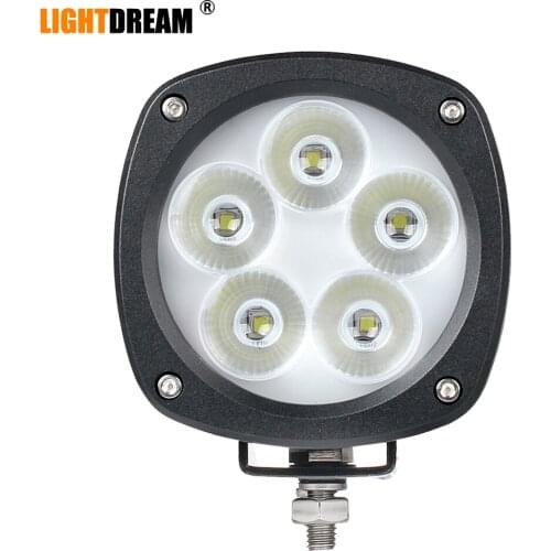 50W Compact LED Flood Light 12V 24V 4.25" x 4.25 " Led Work Light For Tractor lights