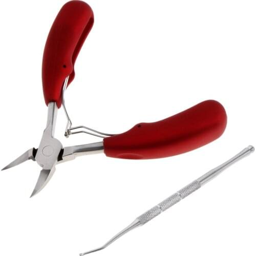 Nail Art Clipper Nipper Cuticle Cutter Ingrown Toenail Lifter Pedicure Kit