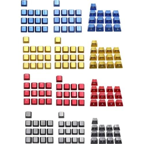 Metal Aluminum MX Switches OEM Profile Kyecap ESC WASD Arrow Keys for Mechanical Keyboard Switches Keycap for GK61 GK64