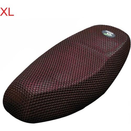 Motoforti M XL XXL Anti-Slip 3D Mesh Fabric Motorcycle Seat Cover Moped Breathable Mesh Net Motorbike Seat Covers Cushion