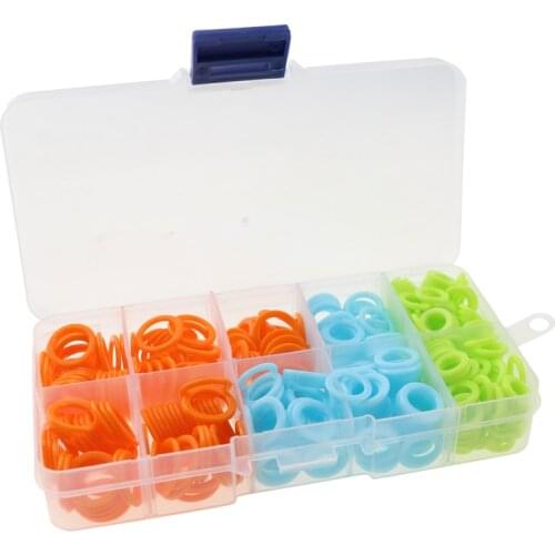 450PCS Plastic Stitch Markers Rings Sewing Crochet Knitting Marker Ring Knitting Needle Clip Marking Circles Sewing Tools