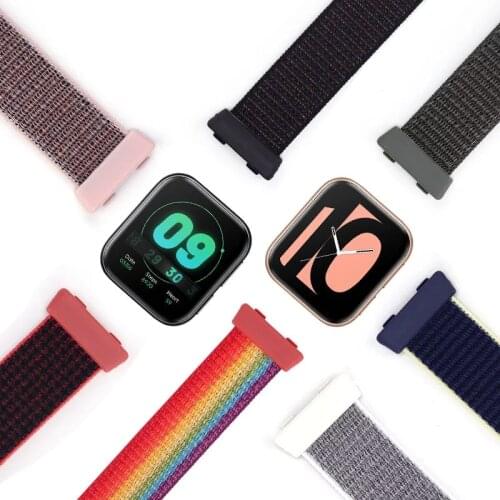 Nylon Wrist Strap For OPPO Watch 41mm 46mm Soft Nylon Bracelet Band Colorful Breathable Stretchable Straps For OPPO Watch