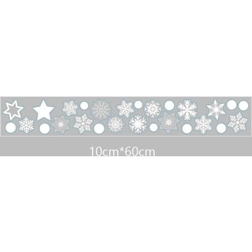 Christmas Decorations For Home Merry Christmas Ornaments Pendant Snowflake stickers shop window Snowflake Sticker