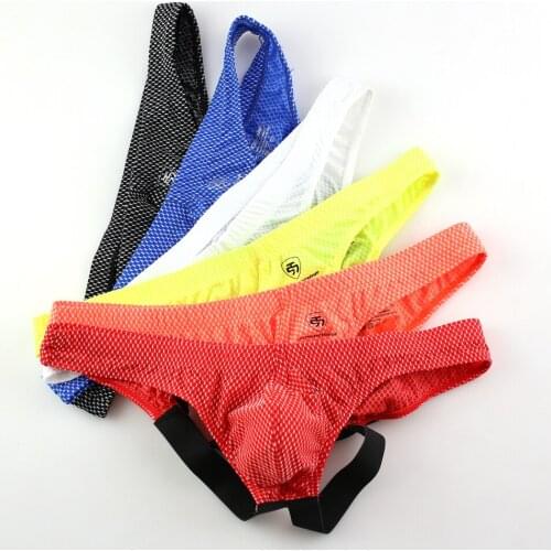 Mens Briefs Sexy Backless Lingerie 6pcs Male Underwear Briefs Gay Open Back Panty Penis Pouch Jockstrap ropa interior hombre New