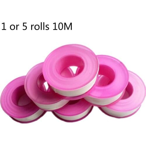 1 Roll Or 5rolls 10M Thread Tape Roll Plumbing Plumber Fitting PTFE For Water Pipe Sealing Household