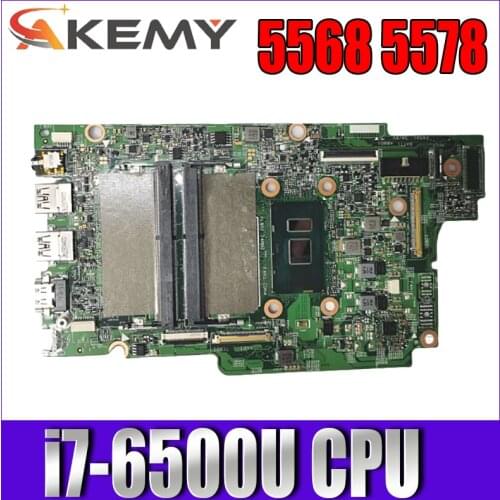 15296-1 Laptop motherboard for Dell 13-5368 15-5568 original mainboard I7-6500U