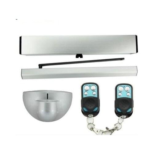 2 microwave motion IR sensor 2Remote control Automatic Swing Door gate Opener single leaf 100kg loading weight
