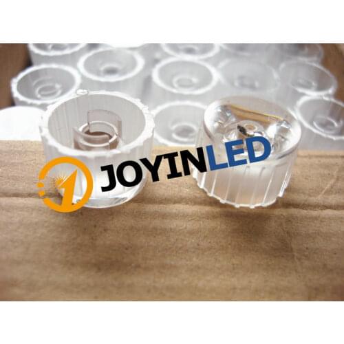 200pcs light transmittance 92% diameter 20mm waterproof PMMA led lens 30/45/60 degree optical Lighting Convex lens with holder