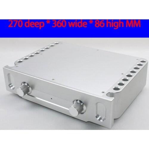270*360*86MM WA69 all-aluminum power amplifier chassis shell A class preamplifier chassis shell DIY shell with foot ampli