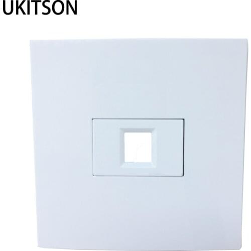 86x86mm Wall Plate Faceplate In White Color Use For 1 Port Keystone Outlet Panel
