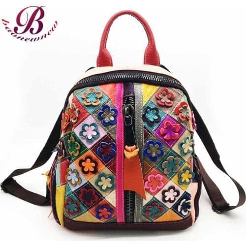 BAONEWNEW Women's Backpacks With Flowers