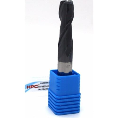 Router bit 14*14*150 with 2 flutes HRC 45 square flatted mill cutter tungsten carbide end mills CNC machine milling tools