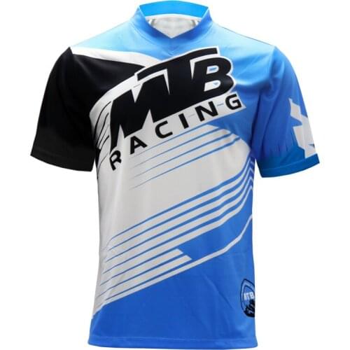 Hot Sale motorcycle mountain bike team downhill jersey Cycling Jersey Fitness training MTB Tops Motorcycle Jersey short sleeve