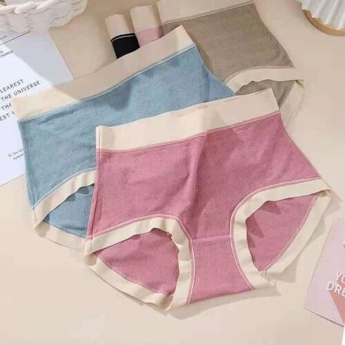 High Waist Plus Size Cotton Panties for Women Underwear Seamless Girl Breathable Underpants Briefs Lingerie