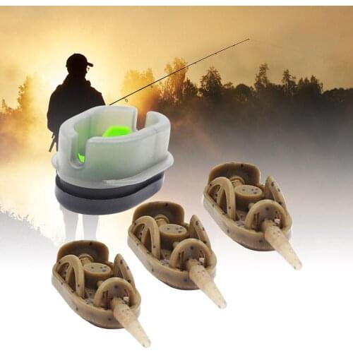 Hot Sale Fishing Nest Device Classic Delicate Practical Sea Fishing Nest Device Sinker Method Flat Troughs Feeder Mould Set