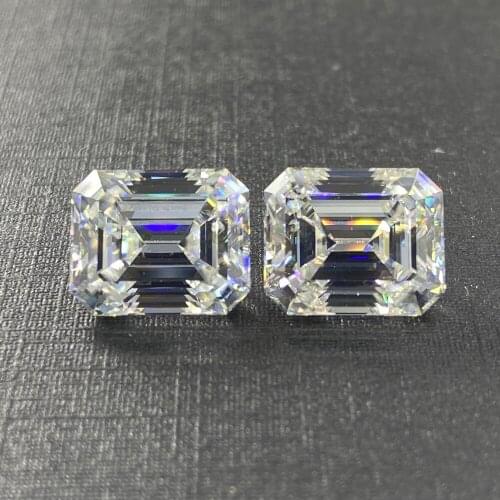 Emerald Cut 9*11mm Loose Synthetic D Color VVS Moissanite Diamond Stone Ladies Jewelry Customization