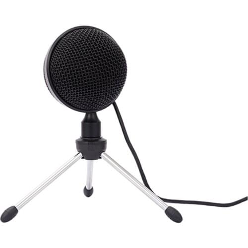 Muslady USB Condenser Recording Microphone Desktop Mic 360 degrees Pickup Computer Conference Microphone Podcast Studio Singing