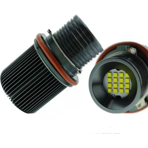 2X 80W Canbus White Angel Eyes Super Bright LED Marker Halo Ring Light Bulb for E39 E53 X5 E60 E61 E63 E64 E65 E66 E83 X3 E87