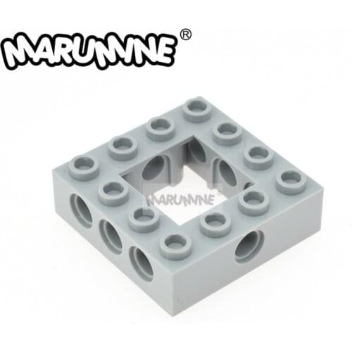 MARUMINE Technic Brick 4 x 4 with Holes 10PCS Building Blocks 32324 Construction Set STEM Toys for Educational Learning
